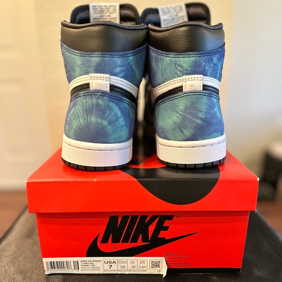 Jordan 1 High OG Tie Dye Women’s Size 7 - Picture 14 of 15